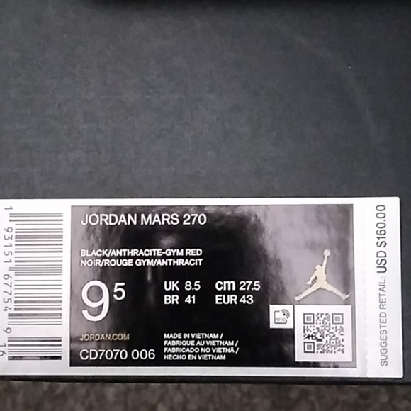 Jordan Other - Jordan Mars 270
